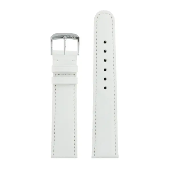 RIOS1931 Arizona - Saddle Leather Watch Strap (46) - White - Image 2