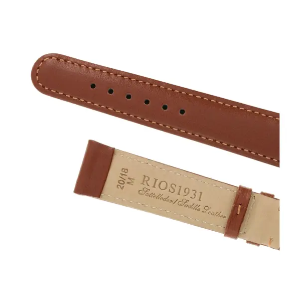 RIOS1931 Arizona - Saddle Leather Watch Strap (46S) - Cognac - Image 4