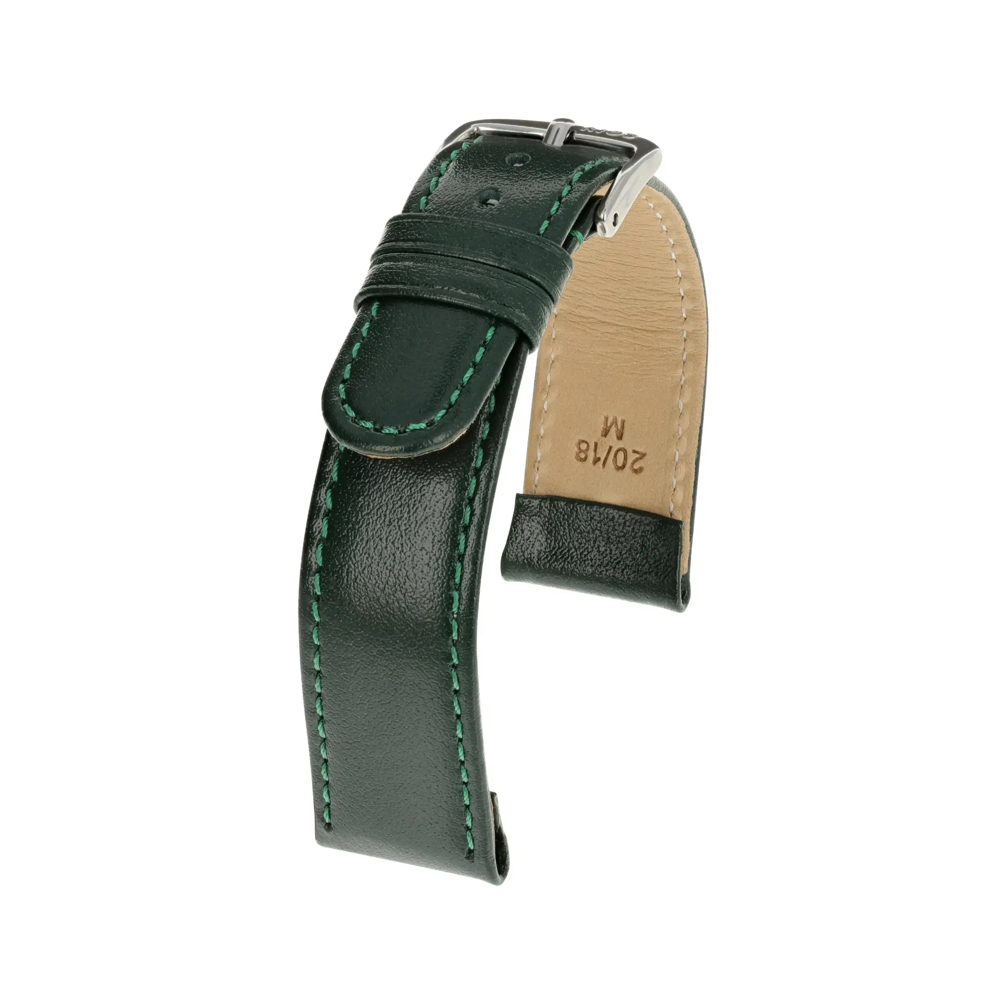 RIOS1931 Arizona - Saddle Leather Watch Strap (46S) - Forest Green