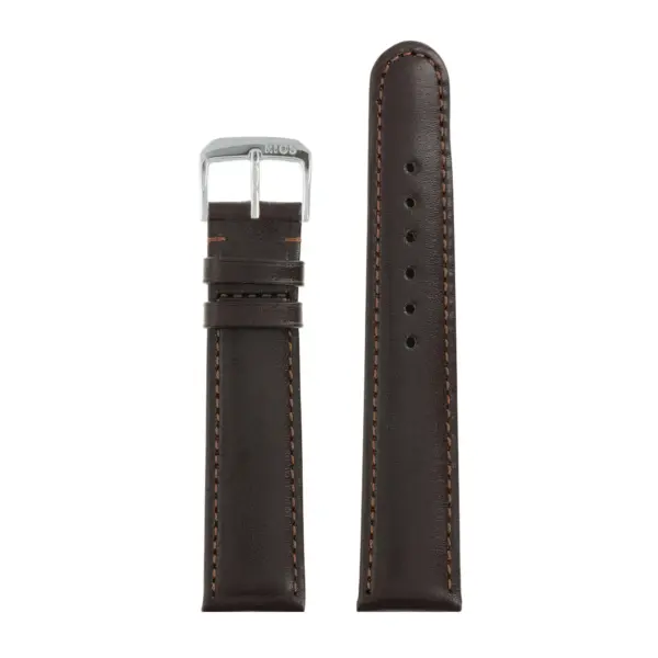RIOS1931 Arizona - Saddle Leather Watch Strap (46S) - Mocha - Image 2