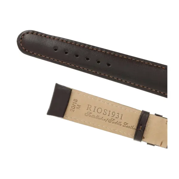 RIOS1931 Arizona - Saddle Leather Watch Strap (46S) - Mocha - Image 4