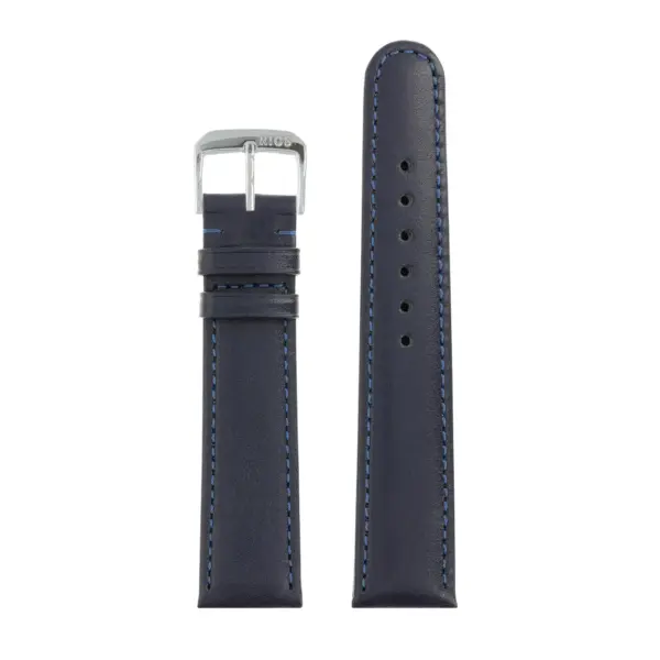 RIOS1931 Arizona - Saddle Leather Watch Strap (46S) - Ocean Blue - Image 2