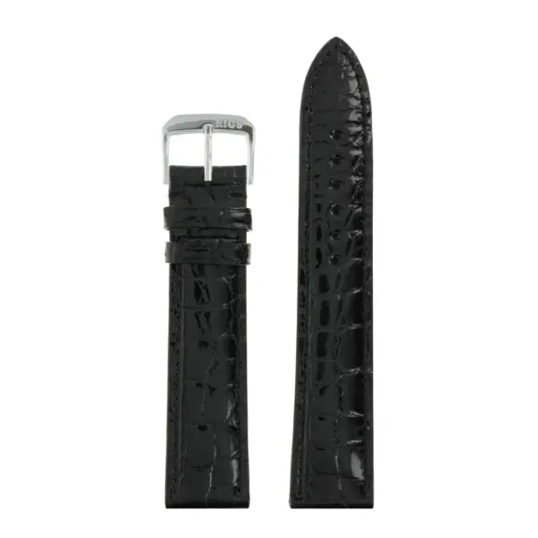 RIOS1931 Brilliant - Alligator Leather Watch Strap (245) - Black - Image 2