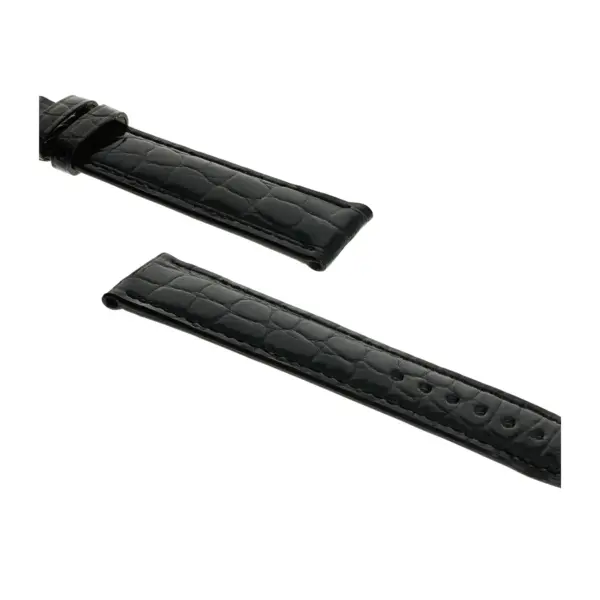 RIOS1931 Brilliant - Alligator Leather Watch Strap (245) - Black - Image 3