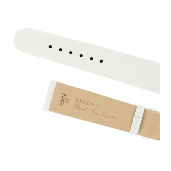 RIOS1931 Classic - Cowhide Watch Strap (34) - White - Image 4