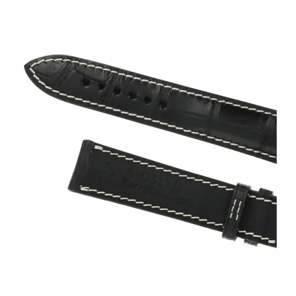 RIOS1931 Connoisseur - Alligator Leather Watch Strap (256) - Black - Image 4