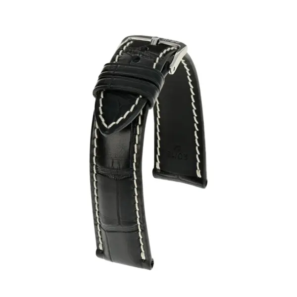 RIOS1931 Connoisseur - Alligator Leather Watch Strap (256) - Black