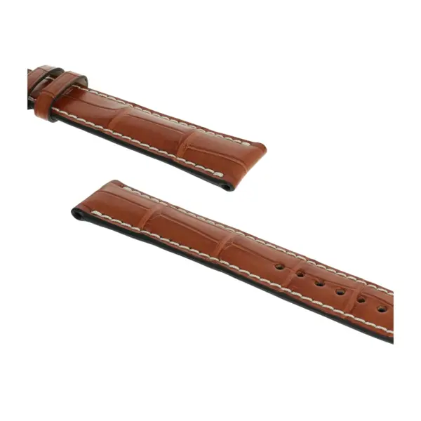 RIOS1931 Connoisseur - Alligator Leather Watch Strap (256) - Cognac - Image 3