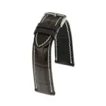 RIOS1931 Connoisseur - Alligator Leather Watch Strap (256) - Mocha
