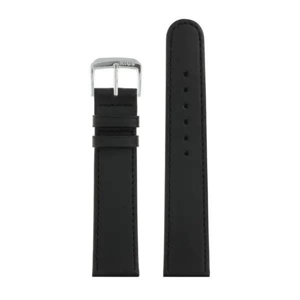 RIOS1931 Ecco - Cowhide Watch Strap (20) - Black - Image 2