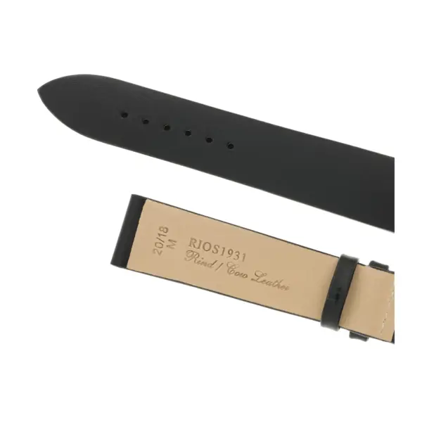 RIOS1931 Elegant - Cowhide Watch Strap (43) - Black - Image 4