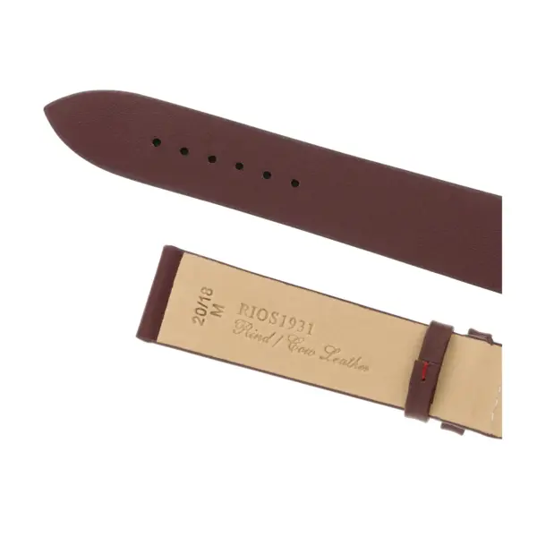 RIOS1931 Elegant - Cowhide Watch Strap (43) - Burgundy - Image 4
