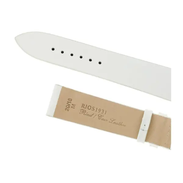 RIOS1931 Elegant - Cowhide Watch Strap (43) - White - Image 4