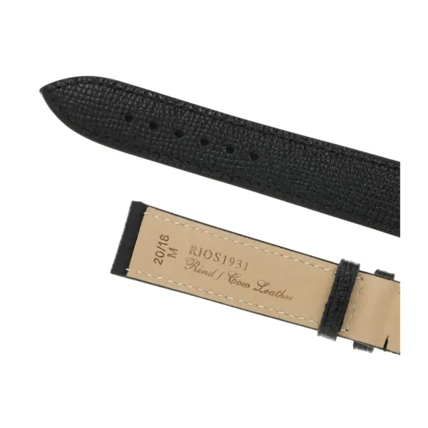 RIOS1931 French - Cowhide Watch Strap (45) - Black - Image 4