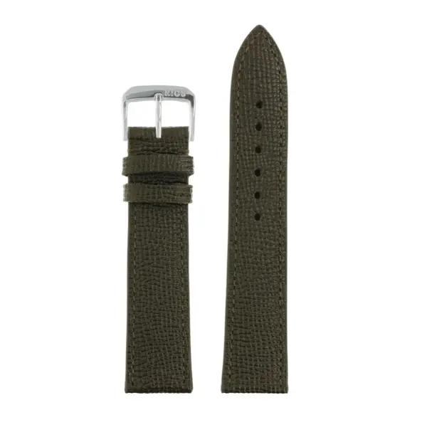 RIOS1931 French - Cowhide Watch Strap (45) - Drab Olive - Image 2