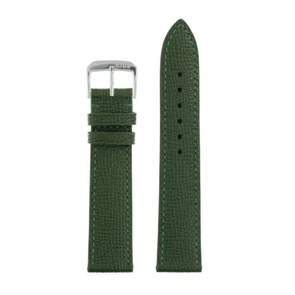 RIOS1931 French - Cowhide Watch Strap (45) - Forest Green - Image 2
