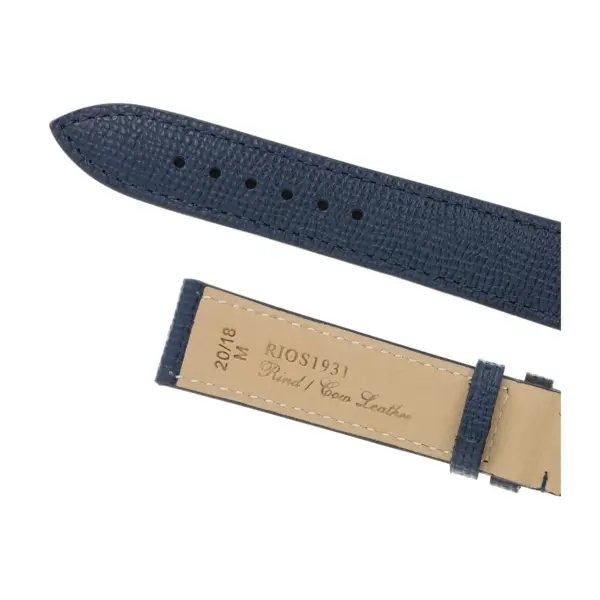 RIOS1931 French - Cowhide Watch Strap (45) - Ocean Blue - Image 4