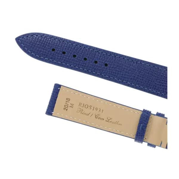 RIOS1931 French - Cowhide Watch Strap (45) - Royal Blue - Image 4
