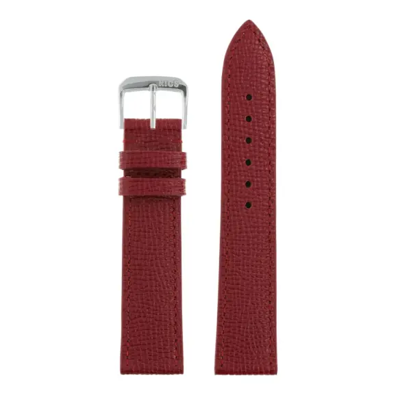 RIOS1931 French - Cowhide Watch Strap (45) - Ruby - Image 2