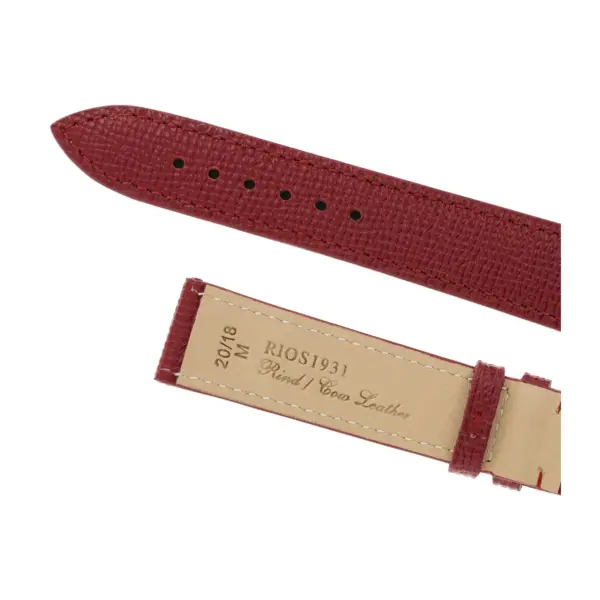 RIOS1931 French - Cowhide Watch Strap (45) - Ruby - Image 4