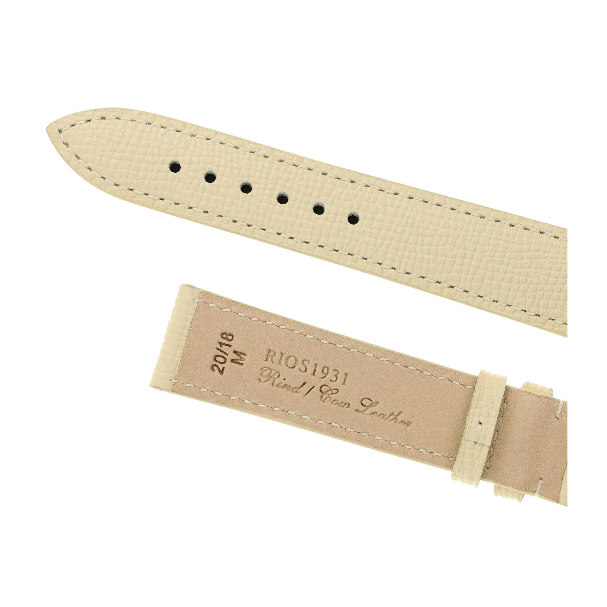 RIOS1931 French - Cowhide Watch Strap (45) - Sand - Image 4