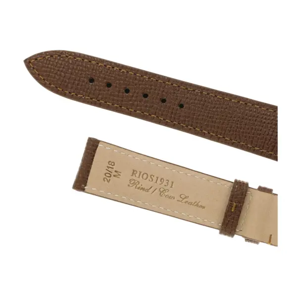RIOS1931 French - Cowhide Watch Strap (45) - Tobacco - Image 4