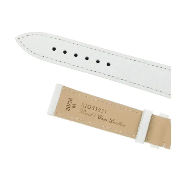 RIOS1931 French - Cowhide Watch Strap (45) - White - Image 4