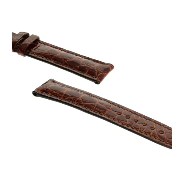 RIOS1931 Heritage - Alligator Leather Watch Strap (249) - Mahogany - Image 3