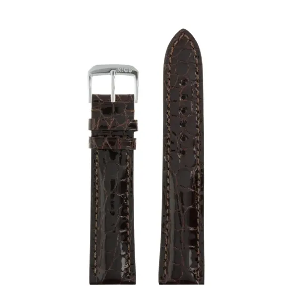RIOS1931 Heritage - Alligator Leather Watch Strap (249) - Mocha - Image 2