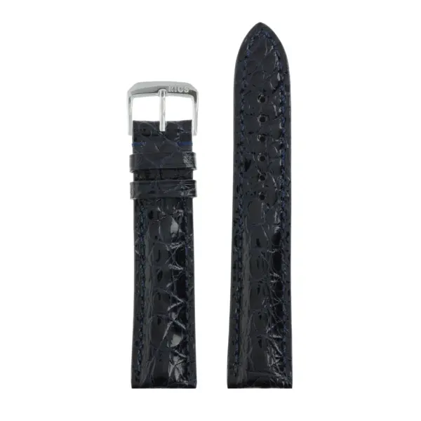 RIOS1931 Heritage - Alligator Leather Watch Strap (249) - Ocean Blue - Image 2