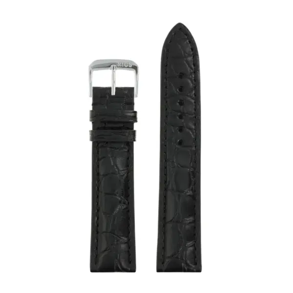 RIOS1931 Imperial - Alligator Leather Watch Strap (248) - Black - Image 2