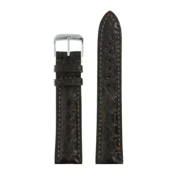 RIOS1931 Imperial - Alligator Leather Watch Strap (248) - Mocha - Image 2