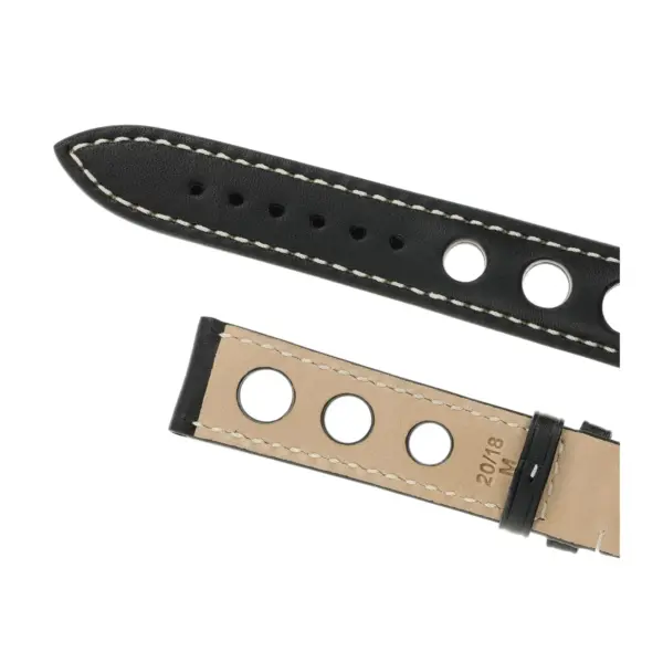 RIOS1931 Kaluga - Russia Leather Watch Strap (205) - Black - Image 4