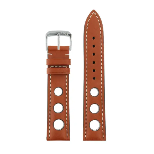 RIOS1931 Kaluga - Russia Leather Watch Strap (205) - Cognac - Image 2
