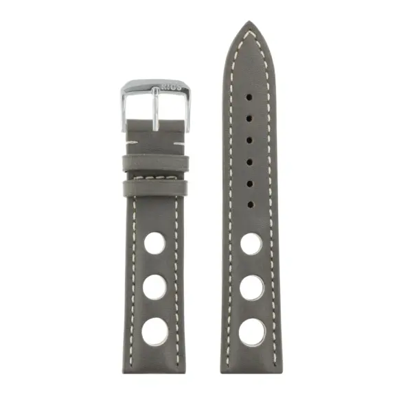 RIOS1931 Kaluga - Russia Leather Watch Strap (205) - Stone Grey - Image 2
