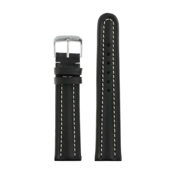 RIOS1931 Maranello - Calfskin Watch Strap (135) - Black - Image 2