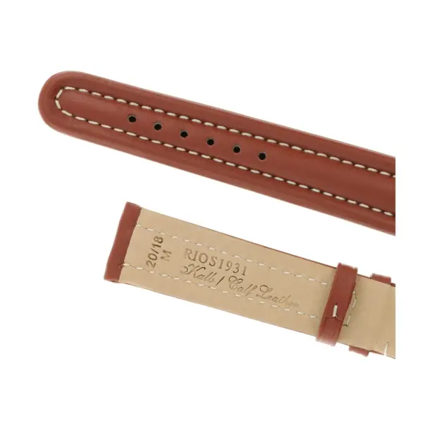 RIOS1931 Maranello - Calfskin Watch Strap (135) - Cognac - Image 4