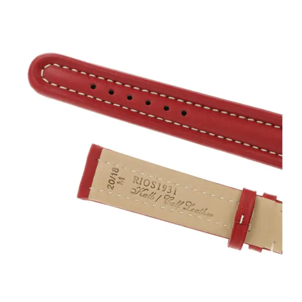 RIOS1931 Maranello - Calfskin Watch Strap (135) - Red - Image 4