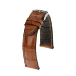RIOS1931 Monarch - Alligator Leather Watch Strap (266) - Cognac