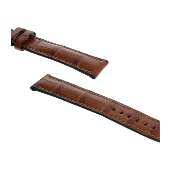 RIOS1931 Monarch - Alligator Leather Watch Strap (266) - Cognac - Image 3