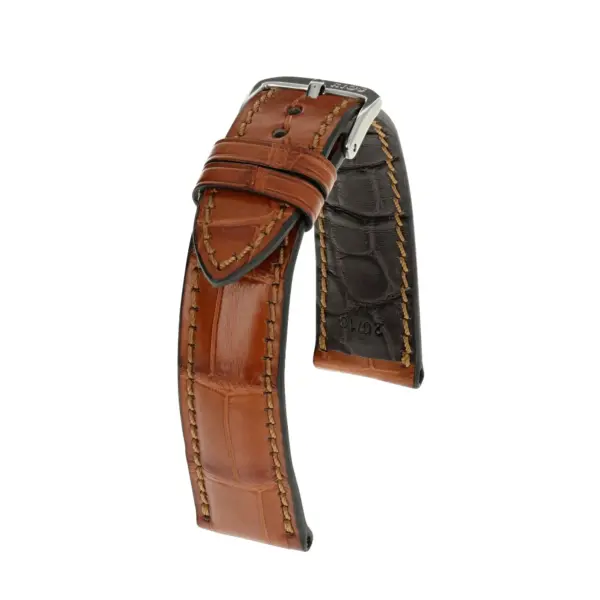 RIOS1931 Monarch - Alligator Leather Watch Strap (266) - Cognac
