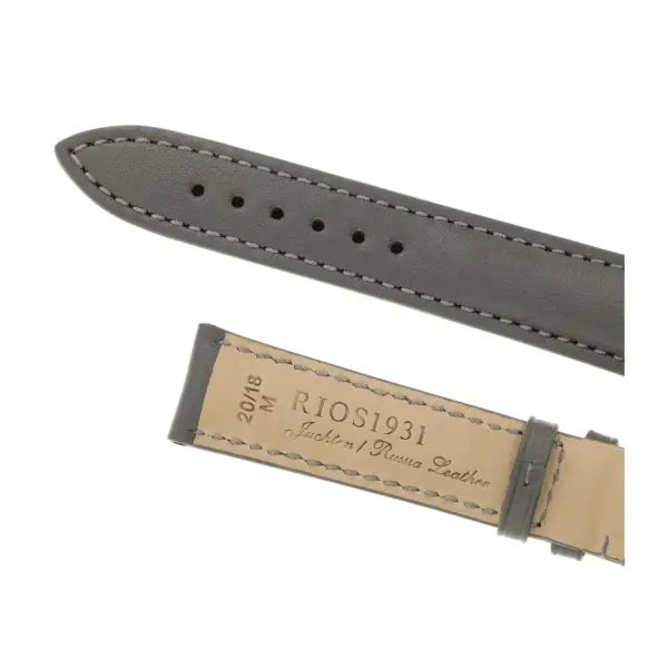 RIOS1931 Moscow - Russia Leather Watch Strap (200) - Stone Grey - Image 4