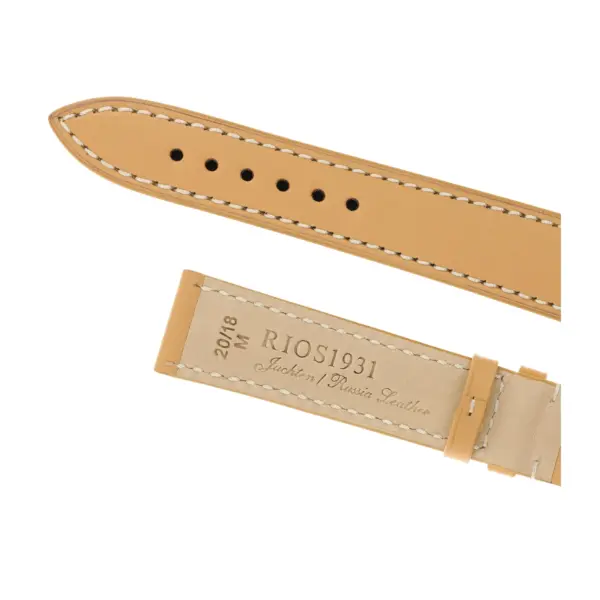 RIOS1931 Pensa - Russia Leather Watch Strap (203) - Sand - Image 4