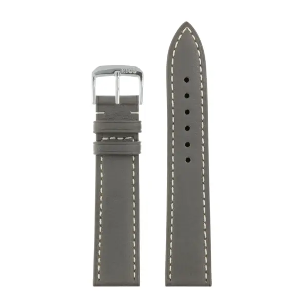 RIOS1931 Pensa - Russia Leather Watch Strap (203) - Stone Grey - Image 2