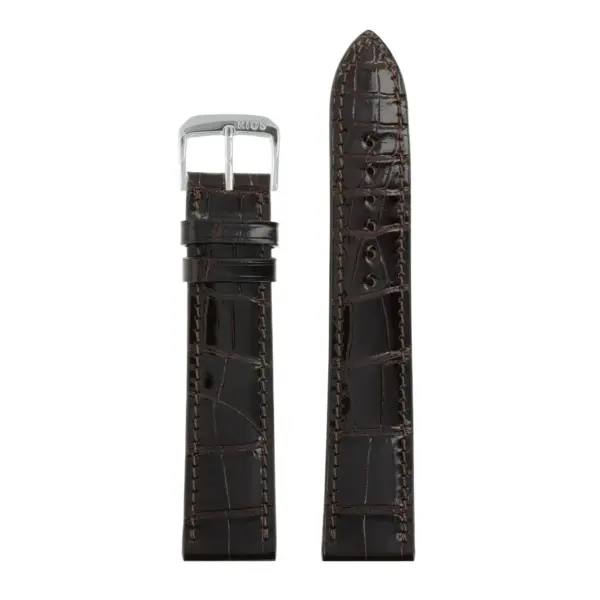 RIOS1931 Premier - Alligator Leather Watch Strap (273) - Mocha - Image 2