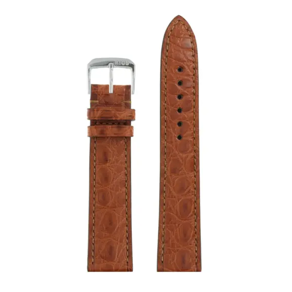 RIOS1931 Prestige - Alligator Leather Watch Strap (244) - Cognac - Image 2