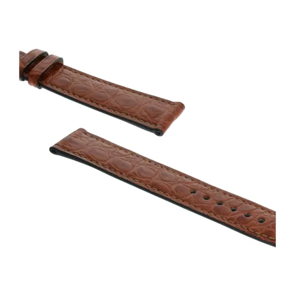RIOS1931 Prestige - Alligator Leather Watch Strap (244) - Cognac - Image 3