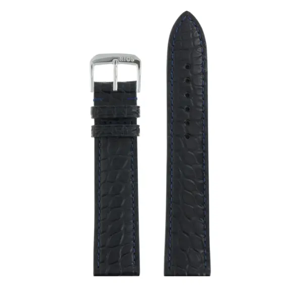 RIOS1931 Prestige - Alligator Leather Watch Strap (244) - Ocean Blue - Image 2