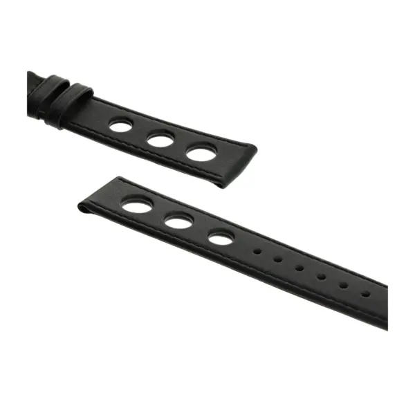 RIOS1931 Racing - Cowhide Watch Strap (21) - Black - Image 3