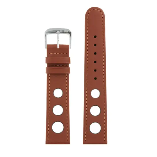 RIOS1931 Racing - Cowhide Watch Strap (21) - Cognac - Image 2